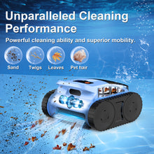 Load image into Gallery viewer, Cordless Robotic Pool Cleaner, Pool Vacuum for Inground Pools, (2026 Upgrade) Automatic Pool Vacuum with Wall Climbing & Waterline Scrubbing, Cleaning Up to 2100 Sq.ft, 180 Min