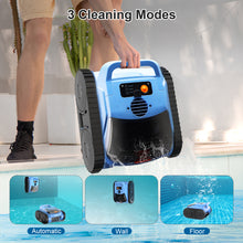 Load image into Gallery viewer, Cordless Robotic Pool Cleaner, Pool Vacuum for Inground Pools, (2026 Upgrade) Automatic Pool Vacuum with Wall Climbing & Waterline Scrubbing, Cleaning Up to 2100 Sq.ft, 180 Min