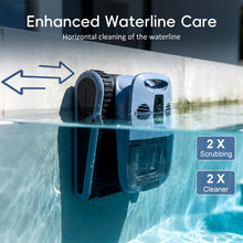 Load image into Gallery viewer, (2026 New) 240-Min Cordless Robotic Pool Cleaner, Wall-Climbing, 2 Brushes&Motors, Enhanced Waterline Care, Smart Wavepath Navigation, Pool Robot for Inground Pools up to 3,230 Sq.ft
