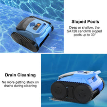 Load image into Gallery viewer, Cordless Robotic Pool Cleaner, Pool Vacuum for Inground Pools, (2026 Upgrade) Automatic Pool Vacuum with Wall Climbing &amp; Waterline Scrubbing, Cleaning Up to 2100 Sq.ft, 180 Min
