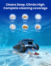 Load image into Gallery viewer, (2026 Upgrade) Cordless Robotic Pool Cleaner, Pool Vacuum for Inground Pools, Wall and Waterline Cleaning, Powerful Suction and Replaceable Battery, 180 min Battery Life for Pool Up to 2150 Sq.ft
