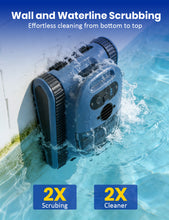 Load image into Gallery viewer, (2026 Upgrade) Cordless Robotic Pool Cleaner, Pool Vacuum for Inground Pools, Wall and Waterline Cleaning, Powerful Suction and Replaceable Battery, 180 min Battery Life for Pool Up to 2150 Sq.ft

