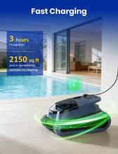Load image into Gallery viewer, (2026 Upgrade) Cordless Robotic Pool Cleaner, Pool Vacuum for Inground Pools, Wall and Waterline Cleaning, Powerful Suction and Replaceable Battery, 180 min Battery Life for Pool Up to 2150 Sq.ft
