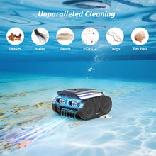 Load image into Gallery viewer, Cordless Pool Vacuum for Inground Pools, SAT25 Robotic Pool Cleaner for Above Pools with Floor/Wall Climbing/Waterline Cleaning, &nbsp;180 Min Runtime, Pools up to 2100 Sq.Ft
