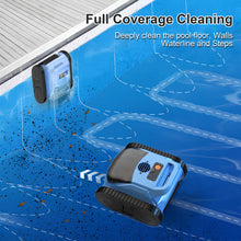 Load image into Gallery viewer, Cordless Robotic Pool Cleaner, Pool Vacuum for Inground Pools, (2026 Upgrade) Automatic Pool Vacuum with Wall Climbing &amp; Waterline Scrubbing, Cleaning Up to 2100 Sq.ft, 180 Min
