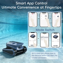 Load image into Gallery viewer, (2026 New) 240-Min Cordless Robotic Pool Cleaner, Wall-Climbing, 2 Brushes&amp;Motors, Enhanced Waterline Care, Smart Wavepath Navigation, Pool Robot for Inground Pools up to 3,230 Sq.ft
